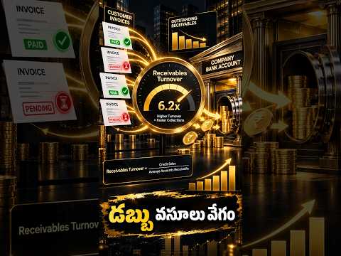 💳 అమ్మకాలు జరిగాయి… కానీ డబ్బు ఎవరి దగ్గర ఉంది? | Receivables Turnover | EQ | M3 V7 #shorts