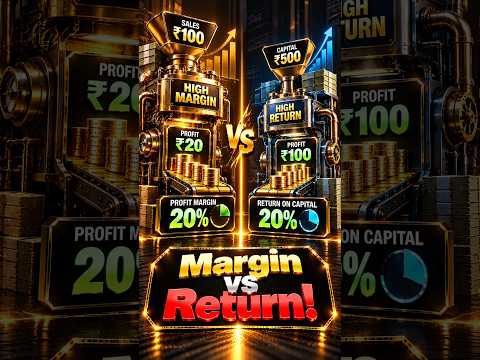 🤯 ఎక్కువ Profit Margin ఉంటేనే మంచి Companyనా? | Margins vs Returns | EQ | M3 V12 #shorts